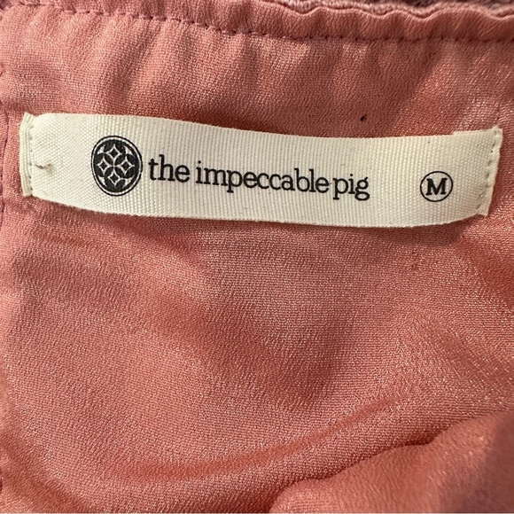 The Impeccable Pig pink ruffle mini dress Medium - Picture 6 of 7